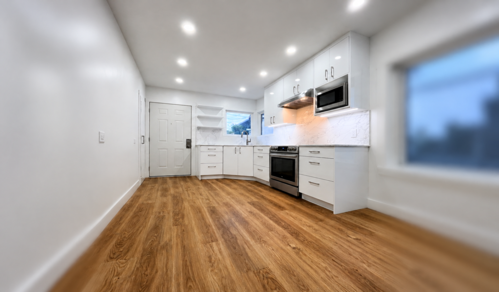 The best bathroom and kitchen were renovated in Vancouver.