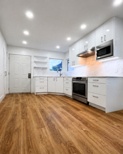 The best bathroom and kitchen were renovated in Vancouver.